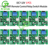 1/5/10PCS Tuya Smart 1CH 10A Wireless Wifi Relay Module Remote Control Light Switch Alexa Google Home