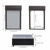 Automatic Chicken Coop Door Solar Powered Goose Door Opener Daily Programmable Timer Control