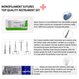 Students Suture Practice Kit Surgical With Skin Pad Model Tool Set Educational Training Teaching Equipment