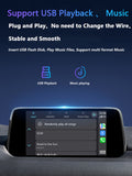 12V Car TK7866-9U0C Wired AI Box for Mazda CX5 CX3 CX9 2016-2018, with CarPlay & Android Auto USB Adapter