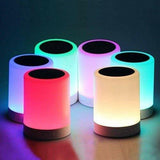 USB Rechargeable LED Bluetooth Speaker Multicolor Night Light Electronics Portable Speakers  Home