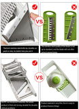 Stainless steel multifunctional Cutter, Shearing and Slicing hine, potato Vegetable wiper Dropshipping