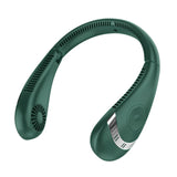 Portable Mini Hanging Neck Digital Display Power Bladeless Neckband Air Cooler USB Rechargeable Electric Fan For Running