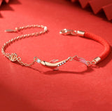 Shore Koi Lucky Red Rope Bracelet