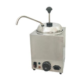 Practical Stainless Steel Electric Nacho Cheese Dispenser & Fudge Warmer - For Home, Restaurant & Kitchen