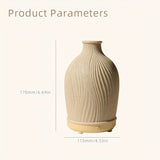 1pc Resin Ultrasonic Air Purification Humidifier - Stylish Vase Design for Home Use