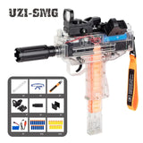 New Electric Soft Bullet Subhine UZI Model Shooting Toy Gun Pistol Outdoor Toys For Children Adults Best Gifts