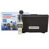 TENMARS TM-188D TM188D  Handheld Heat Stress Wet Bulb Black Globe Temperature WBGT Humidity DEW Meter Tester with Datalogger