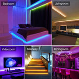 Wall Led Light Tape Strips Rgb 5050 Smart Wifi Usb Ribbon 20 Meters Ice String Colorful Children Into The Room