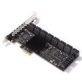 Mining 20/16/12/6 Ports 6Gb PCI Express Controller for PC Expansion Card PCIe to SATA III Converter PCIE Riser Adapter
