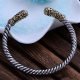 Thai Silver Coarse Twisted Hemp Rope Eye Of God  Bracelet