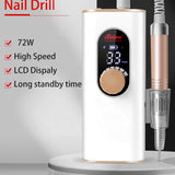 Nail drill 35000RPM/USB charging mute/nail polishing machine/display screen electric nail polishing machine for nail removal