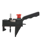 10 Holes Woodworking Punching Positioning Fixture Drill Kit Punch Locator Tool DIY 3MM-12MM Bit Limit Ring With Scale Ruler