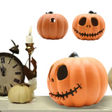 Halloween Lantern Lights Plastic Flashing Light Up Pumpkin Battery Operated Garden Patio Front Door Porch Decor