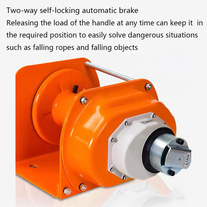 Heavy-duty hand winch 1 ton two-way self-locking manual winch crane ad ...