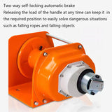 Heavy-duty hand winch 1 ton two-way self-locking manual winch crane adjustable handle with wire rope