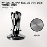 1pc Adjustable Depth Concentrate Tamper - Transparent Black and White Plaid
