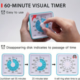 Visual Analog Silent Countdown Timer for Students, Teachers, Cooking, Baking, Sports, Games, and Office