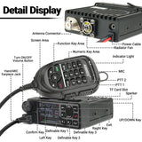 ABBREE AR-2520 25W Mobie Air 108-520MHz Full Band 999 Channels Amateur GPS Car Radio Station with Mic
