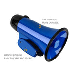 Portable Hand Speaker Megaphone Strap Grip Loudspeaker Play Horn Tour Guide Speakers Loud Volume 25w