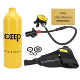 DIDEEP 1L Scuba Diving Tank Equipment Portable Oxygen Tank Underwater Breathing Device Kit Dive Respirator Air Tank