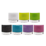 New Mini Portable Car Audio A9 Dazzling Crack LED Wireless Bluetooth 4.1 Subwoofer Speaker TF Card