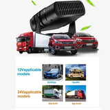 Fan 200W 12V/24V Electric Coog Heating Auto Windshield Defroster Deing Demister Car Anti-Fog Heater