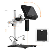 Andonstar AD407 Industrial Video 7 Inch 270X HDMI Digital Microscope For Professional PCB/SMD Soldering Tools
