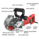 220V electric hine dust-free grooving artifact water and electricity installation wall concrete cutting