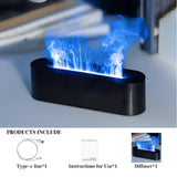 1pc 5.07oz Mini Air Humidifier Flame Aromatherapy Machine Home Flame HumidifierAromatherapy Atmosphere Light