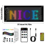LED On Car Rear Window Blutooth APP Control Flexible led RGB Panel Pixel Pattern Graffiti Text Animation Display