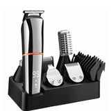 6 in 1 Multi-function Electric Pusher Rechargeable Washing Liquid Crystal Digital Display Hairdresser Set Men's oil