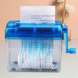 Mini Portable Home Paper hine Manual Shredder A4 Strips Cut Bills Receipts Cutting Tool Desktop
