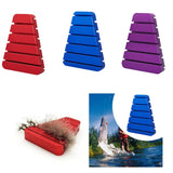 Feather Folding Block Tying Gear Professional Fishing Accessories Metal Aluminum Fly Lure Making CDC duck feathers