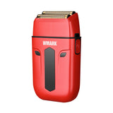 2024 New WMARK NG-984A Professional Shaver Stainless Steel Etched Titanium Double-blade Razor Electric Men's Razor.