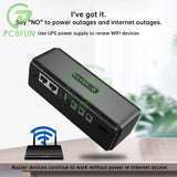 DC 10400mAh 5V 9V 12V 15V 24V 1A 2A Output Uninterruptible Power Supply 85‑265V UPS Battery Backup EU Plug