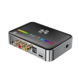 DAC NFC Bluetooth 5.3 Receiver Transmitter Digital to Analog Converter RGB Light USB 3.5MM AUX RCA Coaxial Optical Audio Adapter