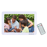 Andoer 12" Wide Screen Picture Digital Album 1280*800 Electronic Photo Frame with Remote Control Multiple Function