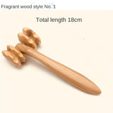 Mahogany rosewood wenge fragrant wood hand push waist neck back acupoint massage roller home massager