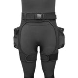 Neoprene Wetsuit Scuba Stretch Shorts with Pockets Quick Release Buckle Adjustable Waist Belt Diving Pants