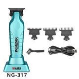 2024 WMARK NG-317 Detail Trimmer for Men , Electric Hair Clipper with DLC Powder Metallurgy T-style Blade