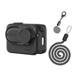 Sports Silicone Protective Case Cover with Lanyard Neck Strap Shock-Proof for Insta360 GO 3S Camera Accessories
