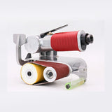 Pneumatic grinding abrasive belt small hand-held wire drawing metal stainless steel polishing hine