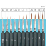 Detail Brush Set Painting Premium Synthetic Miniature Paint Brushes Fine Art Models for Artists