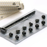 Traditional Chinese Medicine Acupuncture Cupping Glass Seven Star Dermal Needles With 12 Replacement Heads