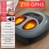 Soft Smart Electric Foot Massager with Vibrator - Infrared Heating Therapy, Shiatsu Massage, and Air Pressure for Fatigue Relief.