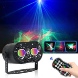 Laser Lights Dream Northern Lights Projection Flash Sound-Controlled Party Ambient Lights Black