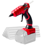 Cordless 30s Quick Preheat Hot Melt Gun with 30 Pcs 7mm Glue Stic for Milwaukee 18V Battery (No Battery)