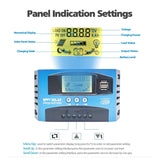 12V-60V BT Style -- GPRS WIFI Bluetooth MPPT Charge Controller 30A-100A Dual USB LCD Display Solar Plate Charger Regulator