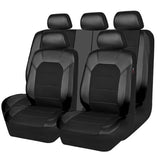 4Pcs/9Pcs Cover Universal PU Leather Car Cushion Front And Rear Full Protection Seat Pad For Cars Truc